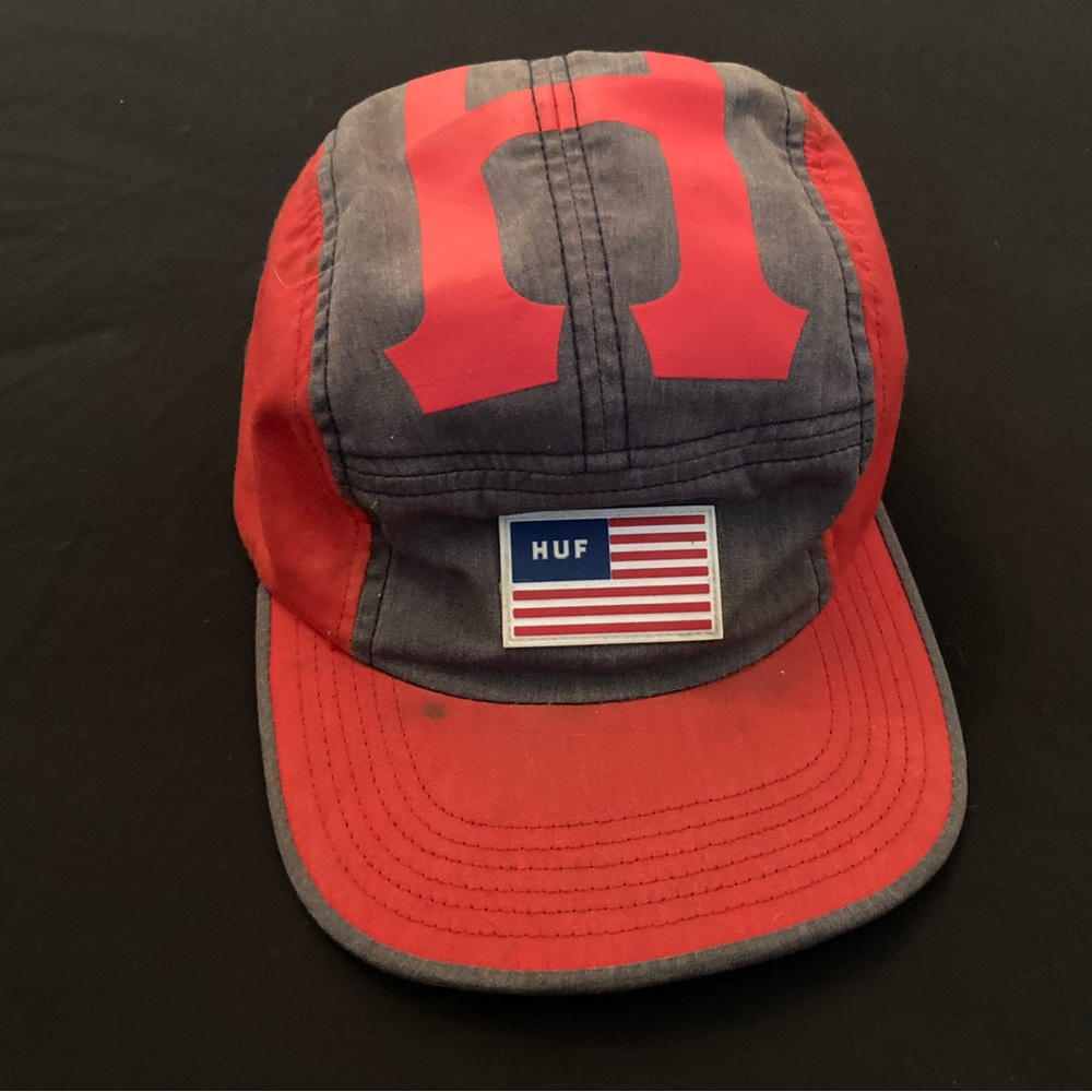 Huf five panel American flag hat